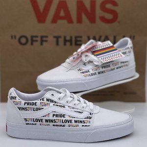 Vans Ward (Pride) White/White *NEW* WM Men 5.5 WM Women 7  Unisex